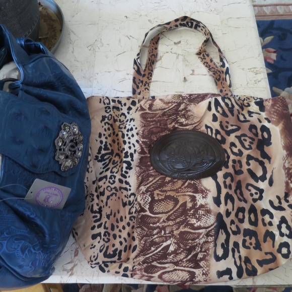 💗 SHARIF NWT LEATHER Hand Tooled Satchel Handbag - Beautiful Detail & Lining!💗 - Picture 4 of 14